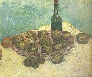 Vincent Van Gogh Still life:Bottle,Lemons and Oranges (nn04) oil